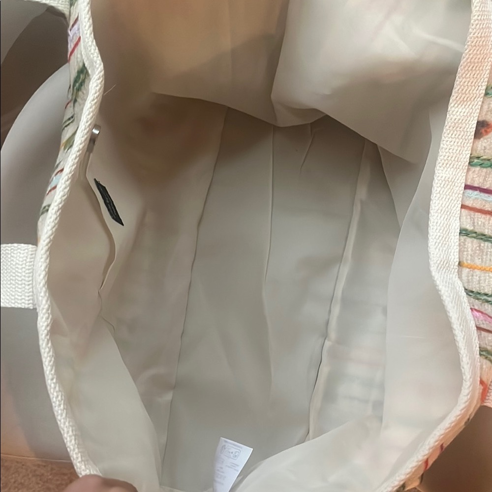ASOS South Beach Striped Multicolor Tote/Beach Bag - Picture 5 of 7
